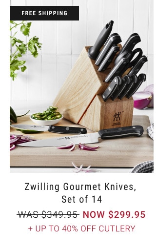 Zwilling Gourmet Knives, Set of 14 - Now $299.95 + Up To 40% Off Cutlery