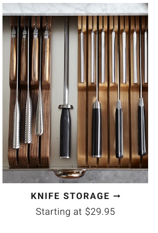 knife storage Starting at $29.95