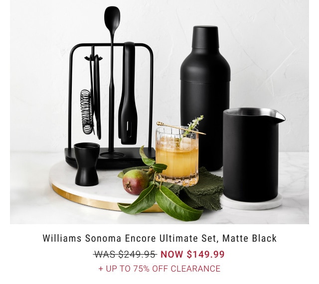 Williams Sonoma Encore Ultimate Set, Matte Black - Now $149.99 + Up To 75% Off Clearance