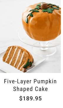 Five-Layer Pumpkin Shaped Cake - $189.95