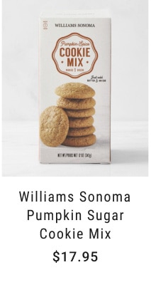 Williams Sonoma Pumpkin Sugar Cookie Mix - $17.95