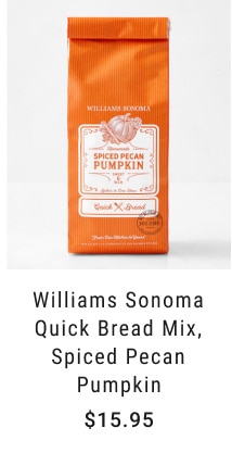 Williams Sonoma Quick Bread Mix, Spiced Pecan Pumpkin - $15.95