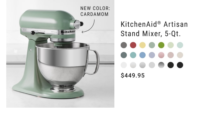 new color: cardamom - kitchenaid® artisan stand mixer, 5-qt. - $449.95