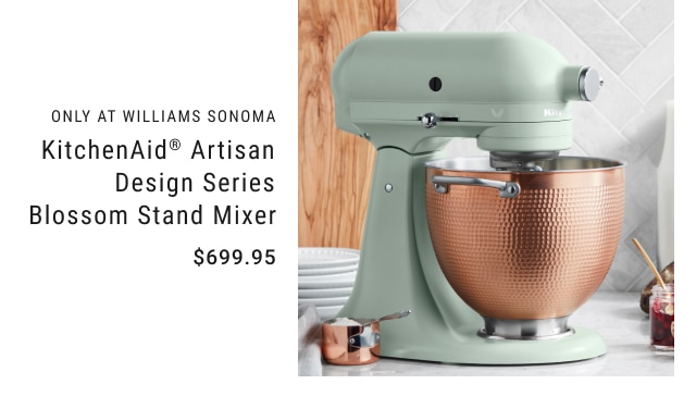 only at williams sonoma - kitchenaid® artisan design series blossom stand mixer - $699.95