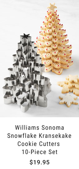 Williams Sonoma Snowflake Kransekake Cookie Cutters 10-Piece Set - $19.95