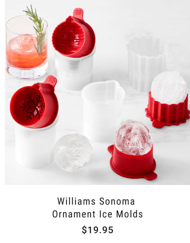 Williams Sonoma Ornament Ice Molds - $19.95