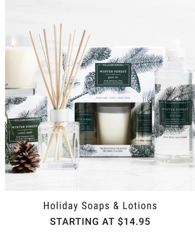 Holiday Soaps & Lotions - Starting at $14.95