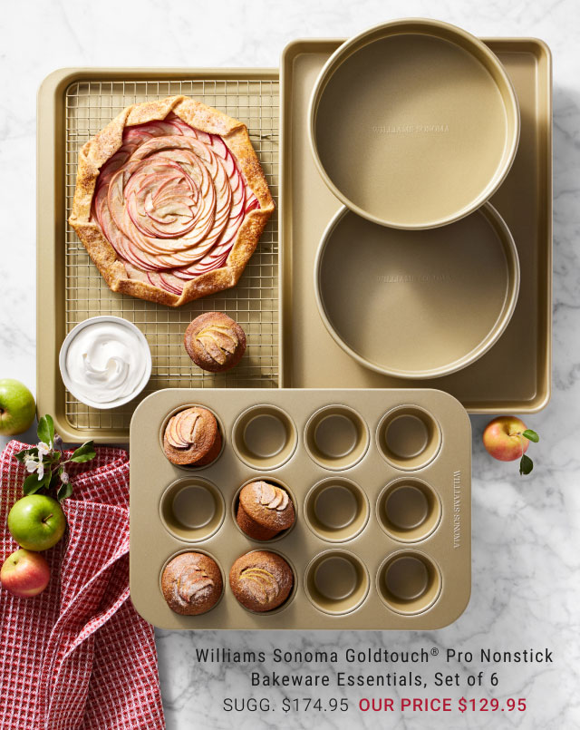 Williams Sonoma Goldtouch® Pro Nonstick Bakeware Essentials, Set of 6 - Sugg. $174.95 - our price $129.95