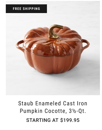 Staub Enameled Cast Iron Pumpkin Cocotte, 3½-Qt. Starting at $199.95