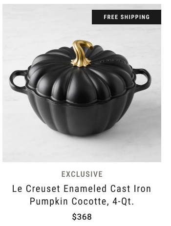 exclusive - Le Creuset Enameled Cast Iron Pumpkin Cocotte, 4-Qt. $368