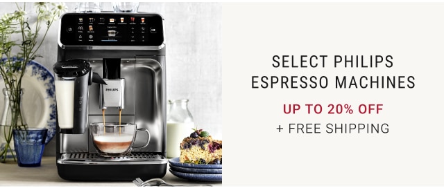 Select Philips Espresso Machines Up to 20% off + free Shipping