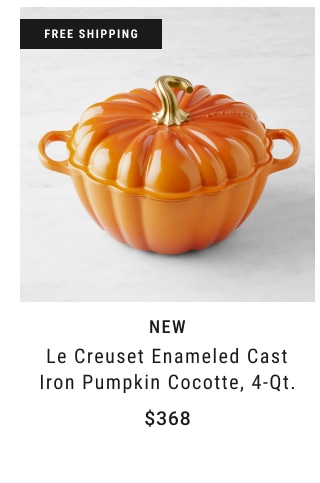 NEW Le Creuset Enameled Cast Iron Pumpkin Cocotte, 4-Qt. $368