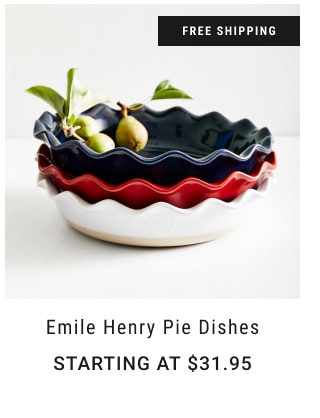 Emile Henry Pie Dishes Starting at $31.95