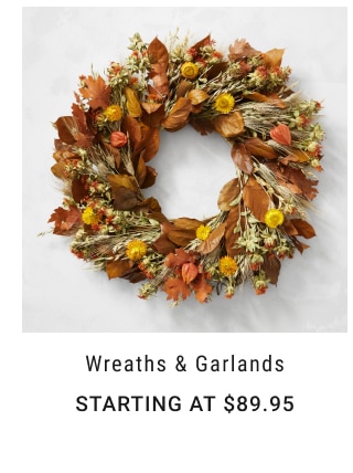 Wreaths & Garlands Starting at $89.95