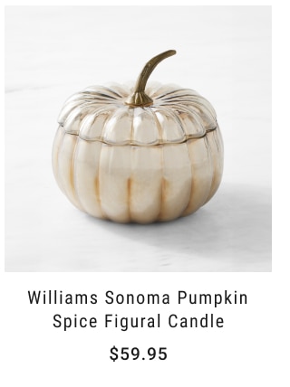 Williams Sonoma Pumpkin Spice Figural Candle Starting at $59.95