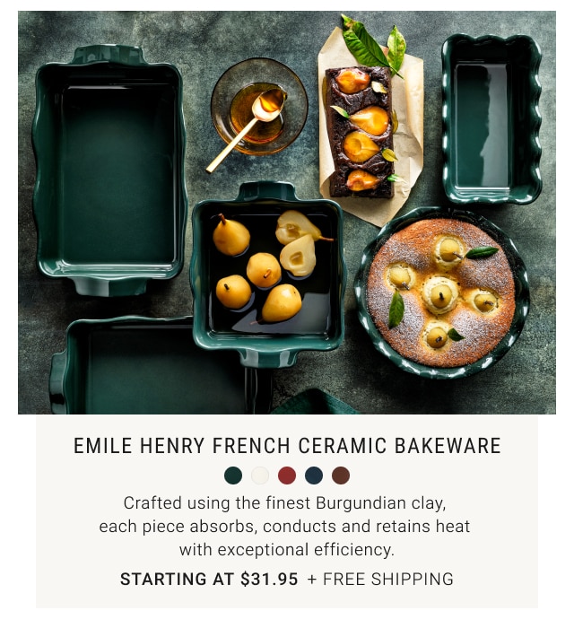 Emile Henry French Ceramic Bakeware Starting at $31.95 + free Shipping