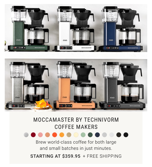 Moccamaster by Technivorm Coffee Makers Starting at $359.95 + free Shipping