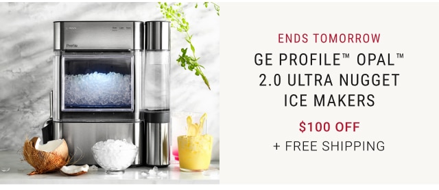 Ends Tomorrow GE Profile™ Opal™ 2.0 Ultra Nugget Ice Makers $100 off + free Shipping