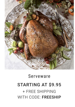 Serveware - Starting at $9.95 + Free Shipping with code: FREESHIP