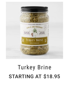 Turkey Brine Starting at $18.95