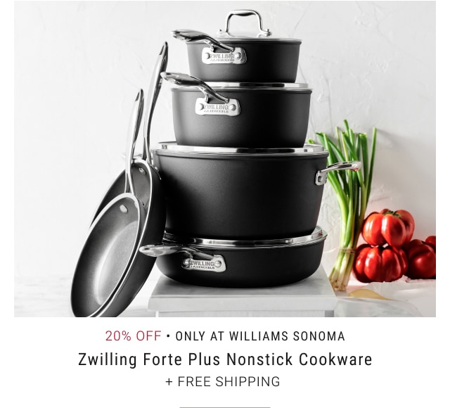 20% Off Zwilling Forte Plus Nonstick Cookware + Free Shipping 