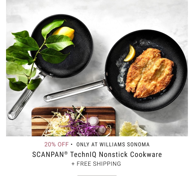 20% Off SCANPAN® TechnIQ Nonstick Cookware + Free Shipping 