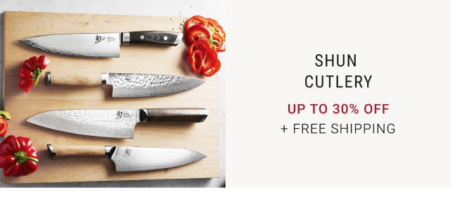 Shun Cutlery - UP TO 30% off + free Shipping