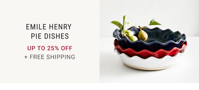 Emile Henry Pie Dishes - UP TO 25% off