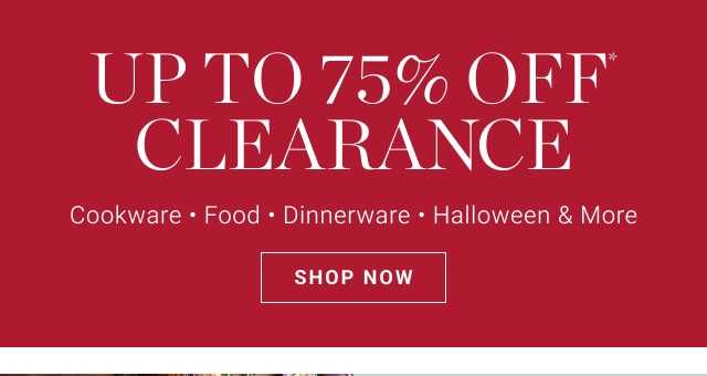 up to 75% off clearance - shop now