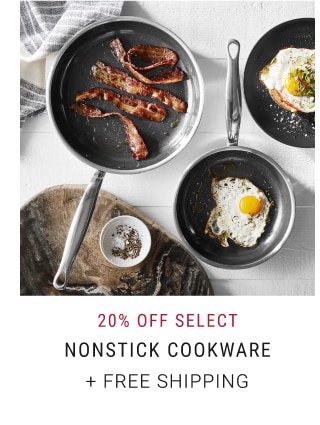 20% off select nonstick cookware + free shipping