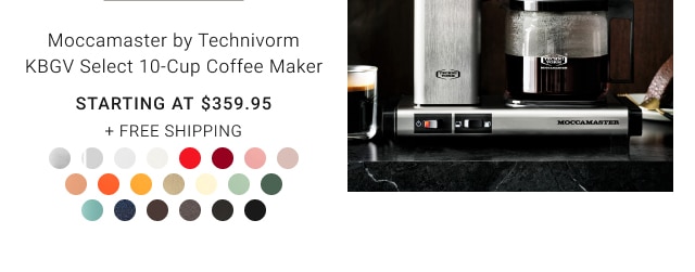 Moccamaster by Technivorm KBGV Select 10-Cup Coffee Maker - starting at $359.95 + free shipping