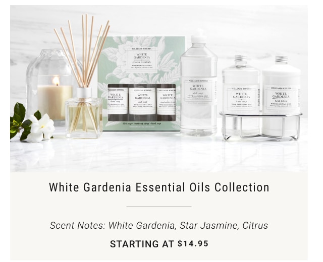 White Gardenia Essential Oils Collection starting at $39.95