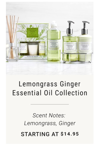 Lemongrass Ginger Essential Oil collection starting at $14.95