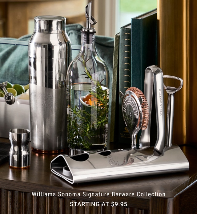 Williams Sonoma Signature Barware Collection Starting at $9.95