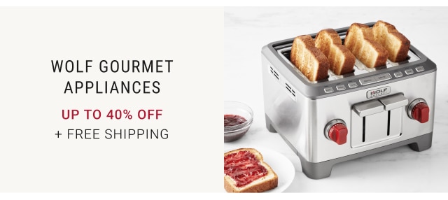 Wolf Gourmet Appliances Up to 40% off + free Shipping