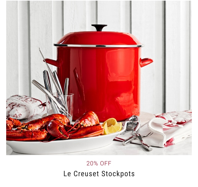 20% Off Le Creuset Stockpots