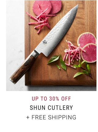 UP TO 30% off Shun Cutlery + Free Shipping