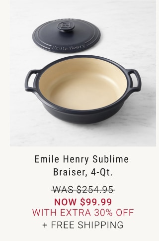 Emile Henry Sublime Braiser, 4-Qt. - Now $99.99 With Extra 40% Off + Free Shipping