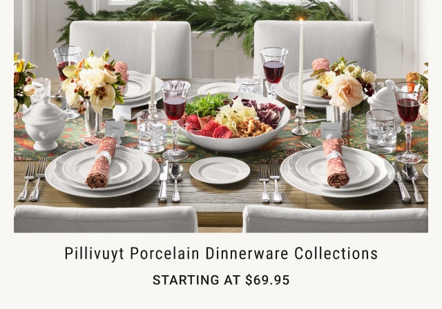 Pillivuyt Porcelain Dinnerware Collections - Starting at $69.95