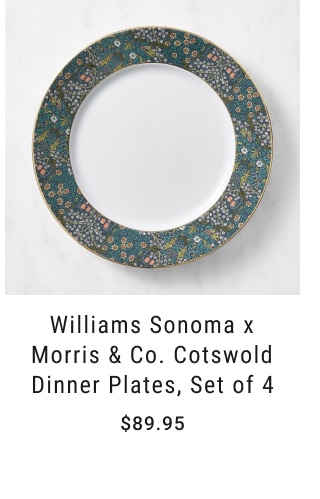 Williams Sonoma x Morris & Co. Cotswold Dinner Plates, Set of 4 - $89.95