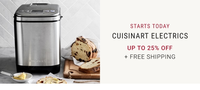 Starts Today - Cuisinart Electrics - Up To 25% Off + Free Shipping