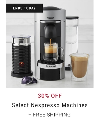 30% Off Select Nespresso Machines + Free Shipping