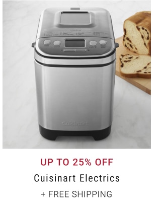 Up to 25% Off Cuisinart Electrics + Free Shipping