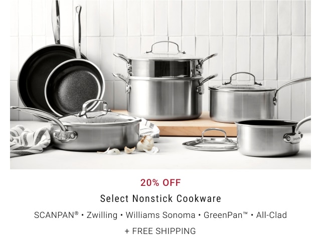 20% Off Select Nonstick Cookware + Free Shipping