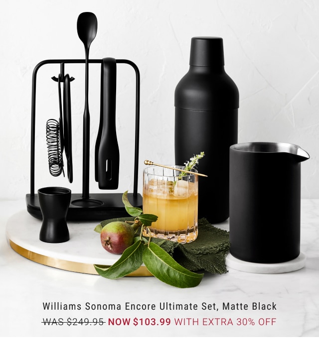 Williams Sonoma Encore Ultimate Set, Matte Black - Now $103.99 With Extra 30% Off