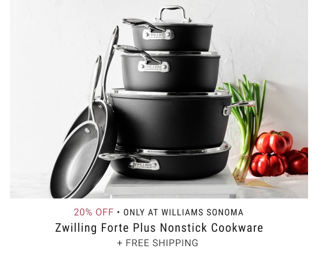 20% Off - Only At Williams Sonoma - Zwilling Forte Plus Nonstick Cookware + Free Shipping