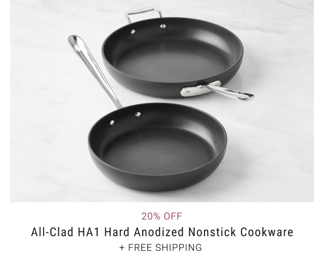 20% Off All-Clad HA1 Hard Anodized Nonstick Cookware + Free Shipping