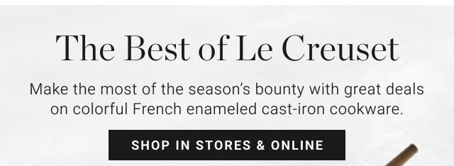 The Best of Le Creuset - shop in stores & online