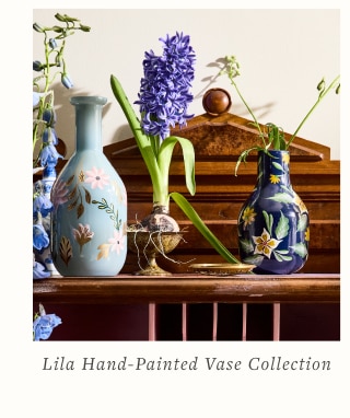 Lila Hand-Painted Vase Collection