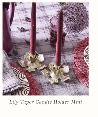 Lily Taper Candle Holder Mini